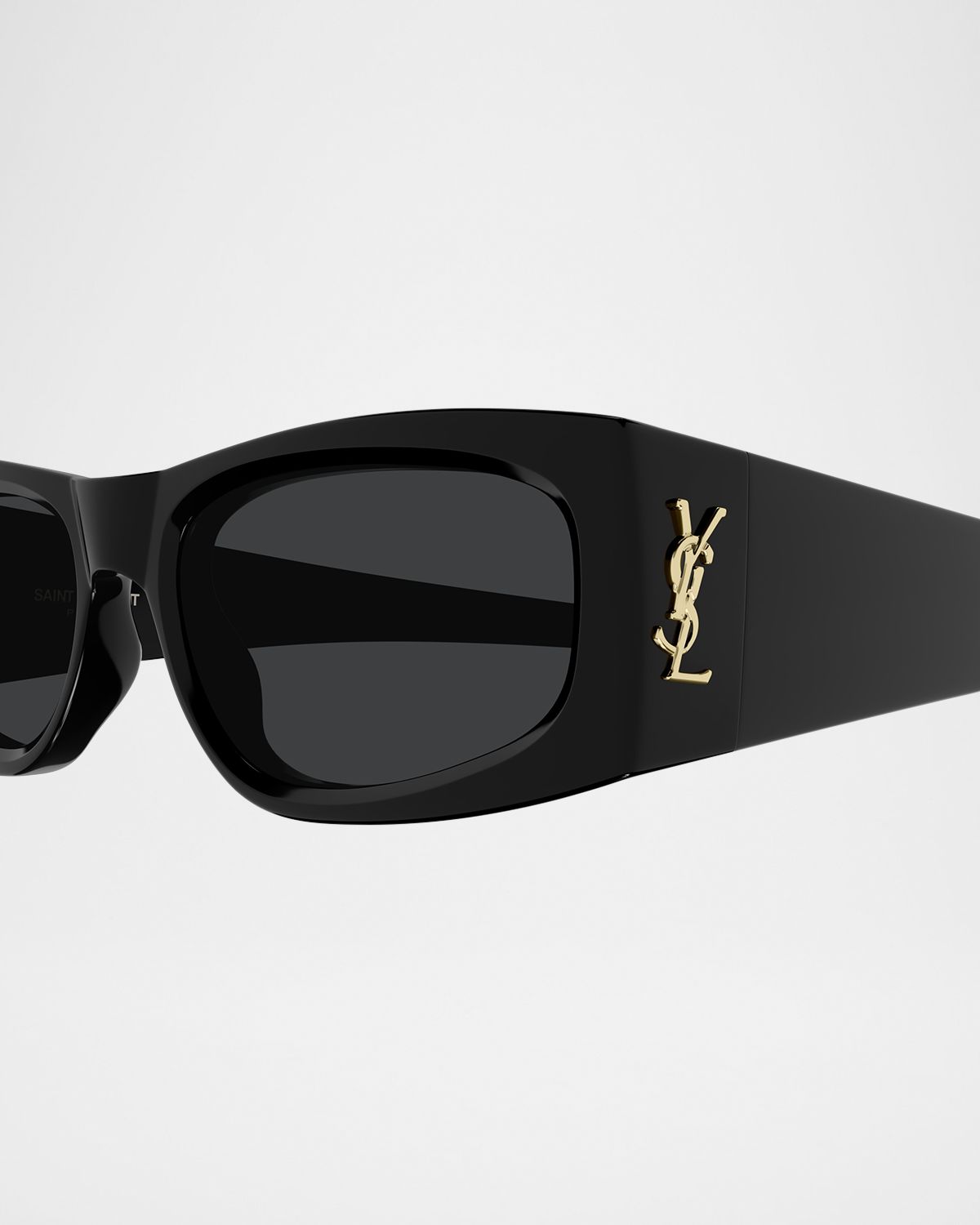 Saint Laurent Rectangular Acetate Sunglasses
