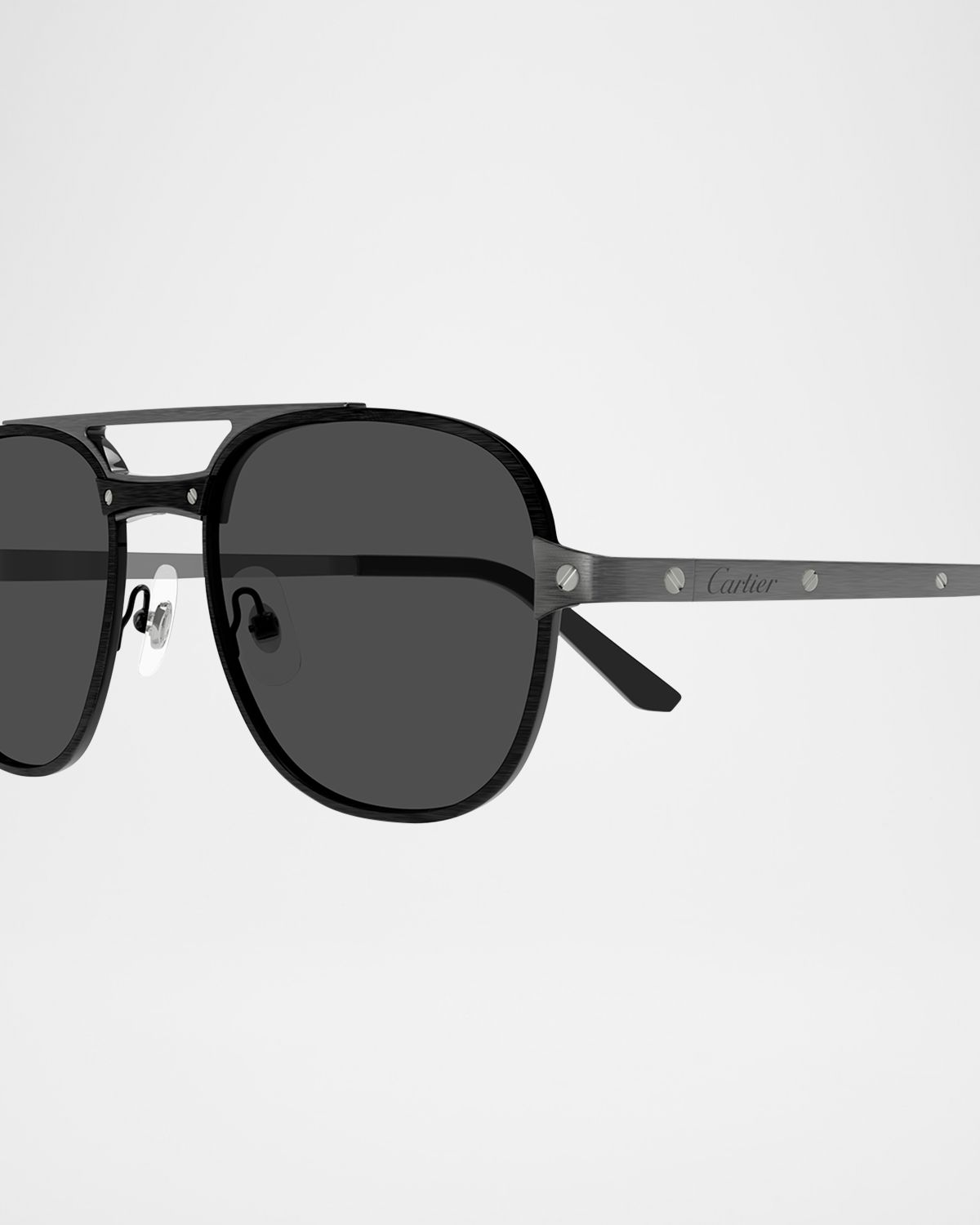 Cartier Men 's CT0477SM Metal Aviator Sunglasses