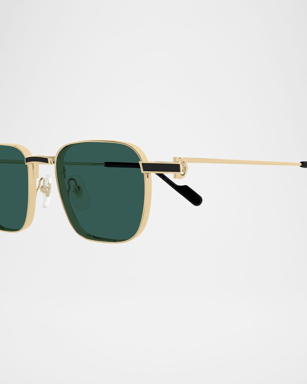 Cartier Men 's CT0497SM Metal Rectangle Sunglasses