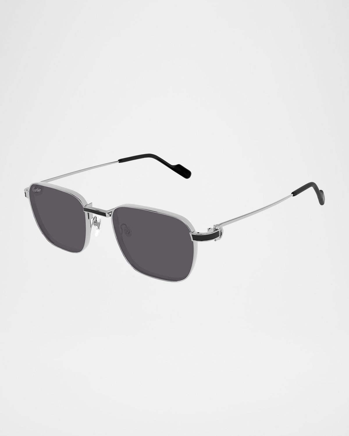 Cartier Men 's CT0497SM Metal Rectangle Sunglasses