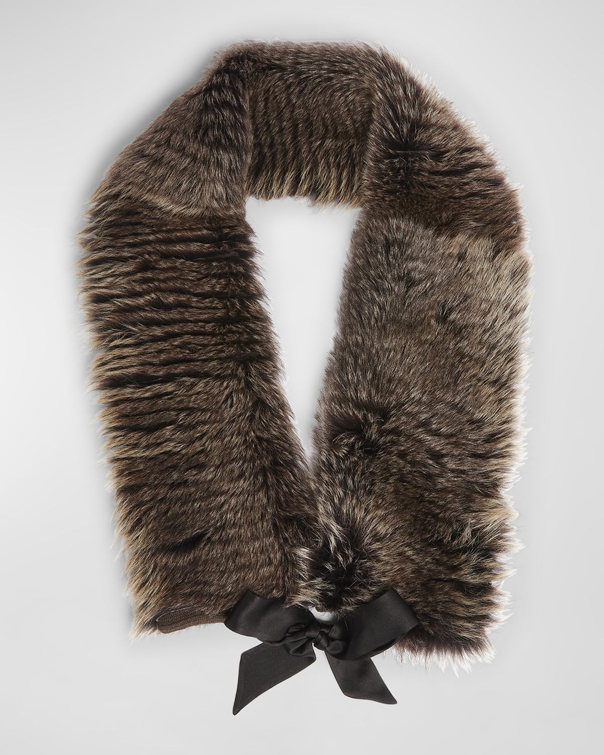 Saint Laurent Lamb Fur & Cashmere Scarf