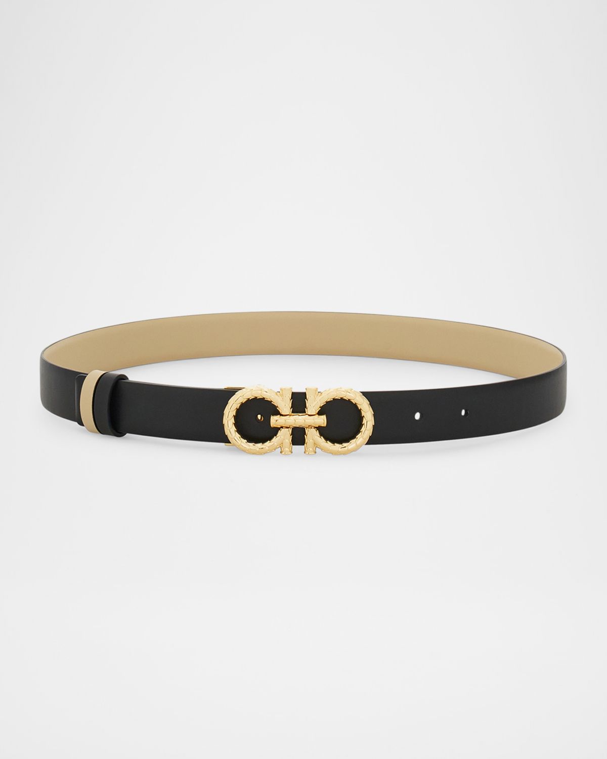 Ferragamo Reversible Gancini Leather Belt