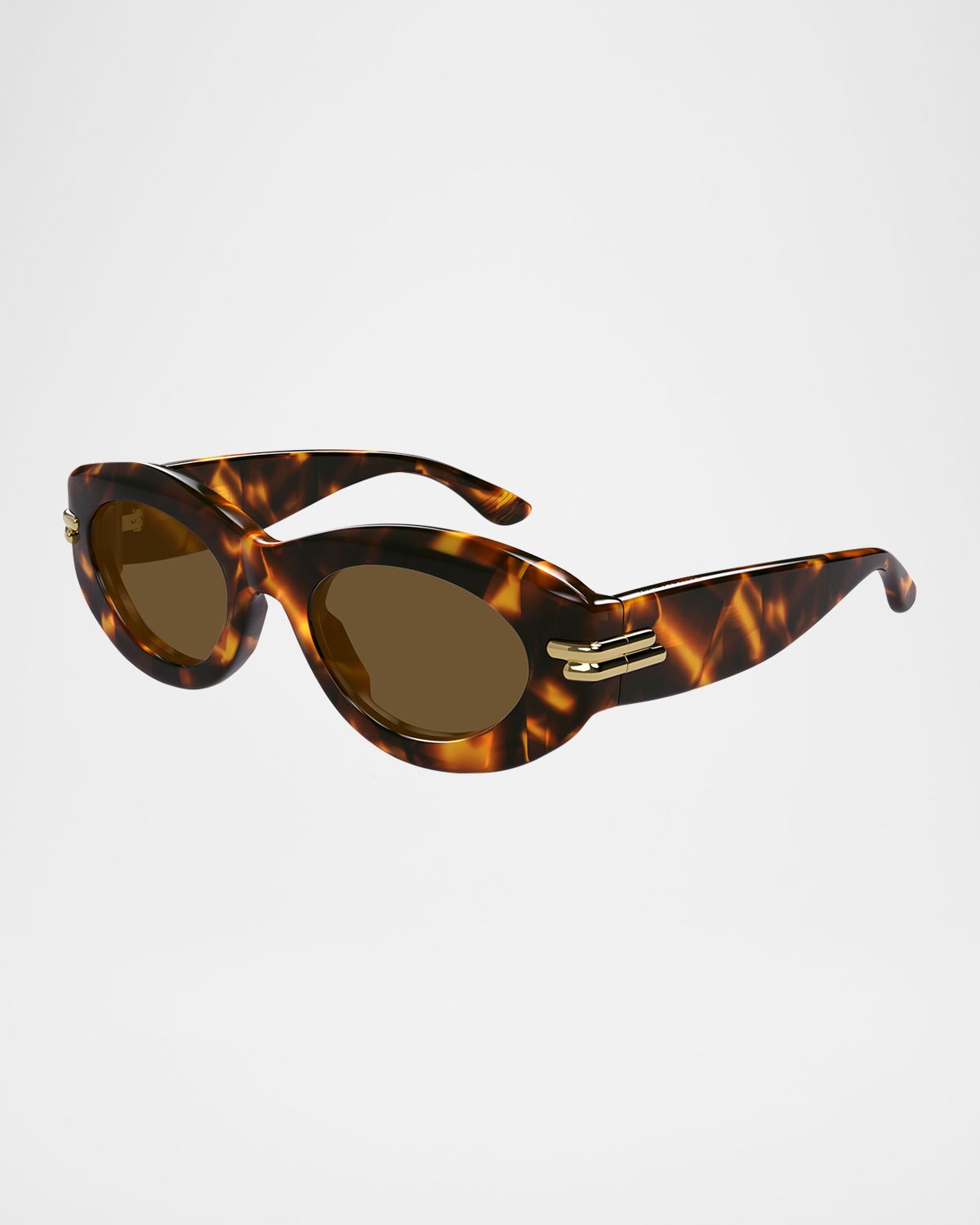 Bottega Veneta Round Acetate Sunglasses