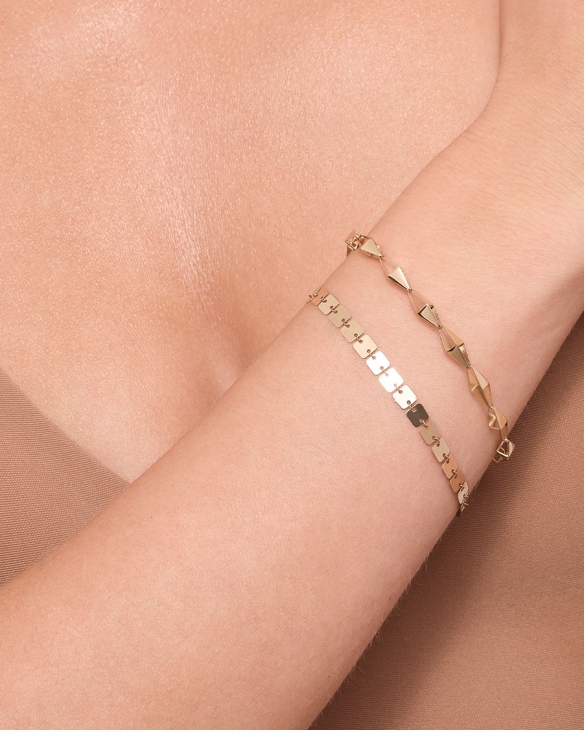 LANA 14K Gold Laser 3D Kite Bracelet