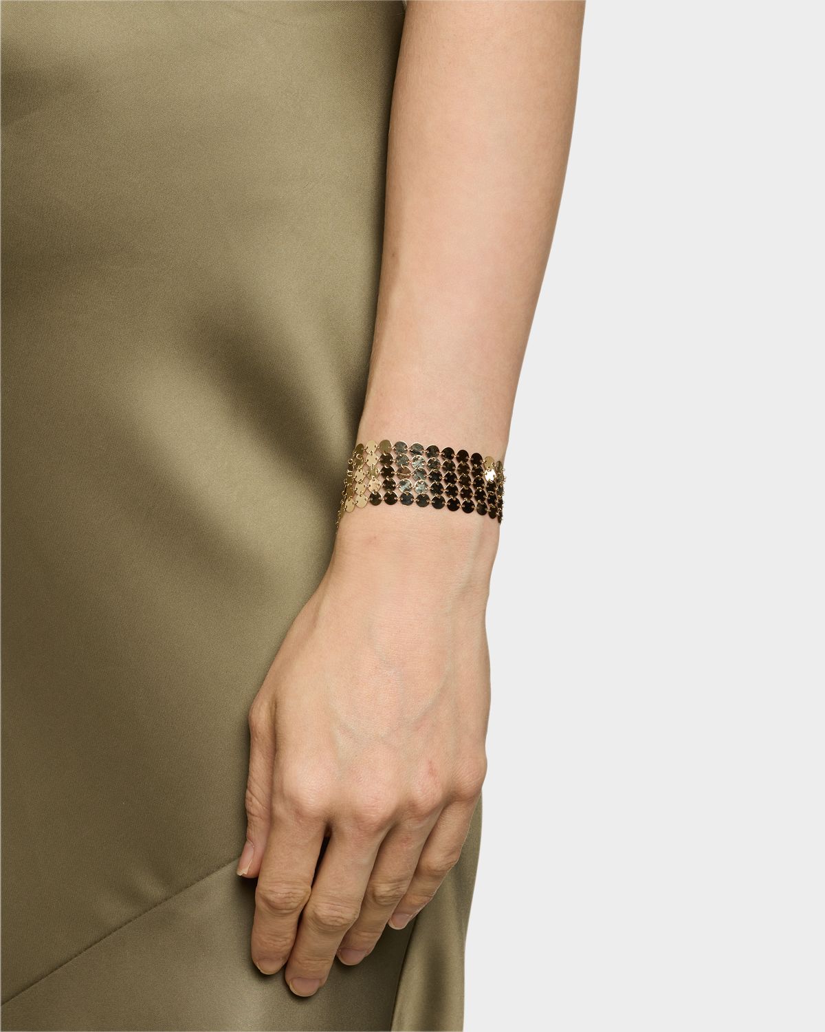Lana 14K Yellow Gold Laser Mega Chainmail 5-Row Bracelet