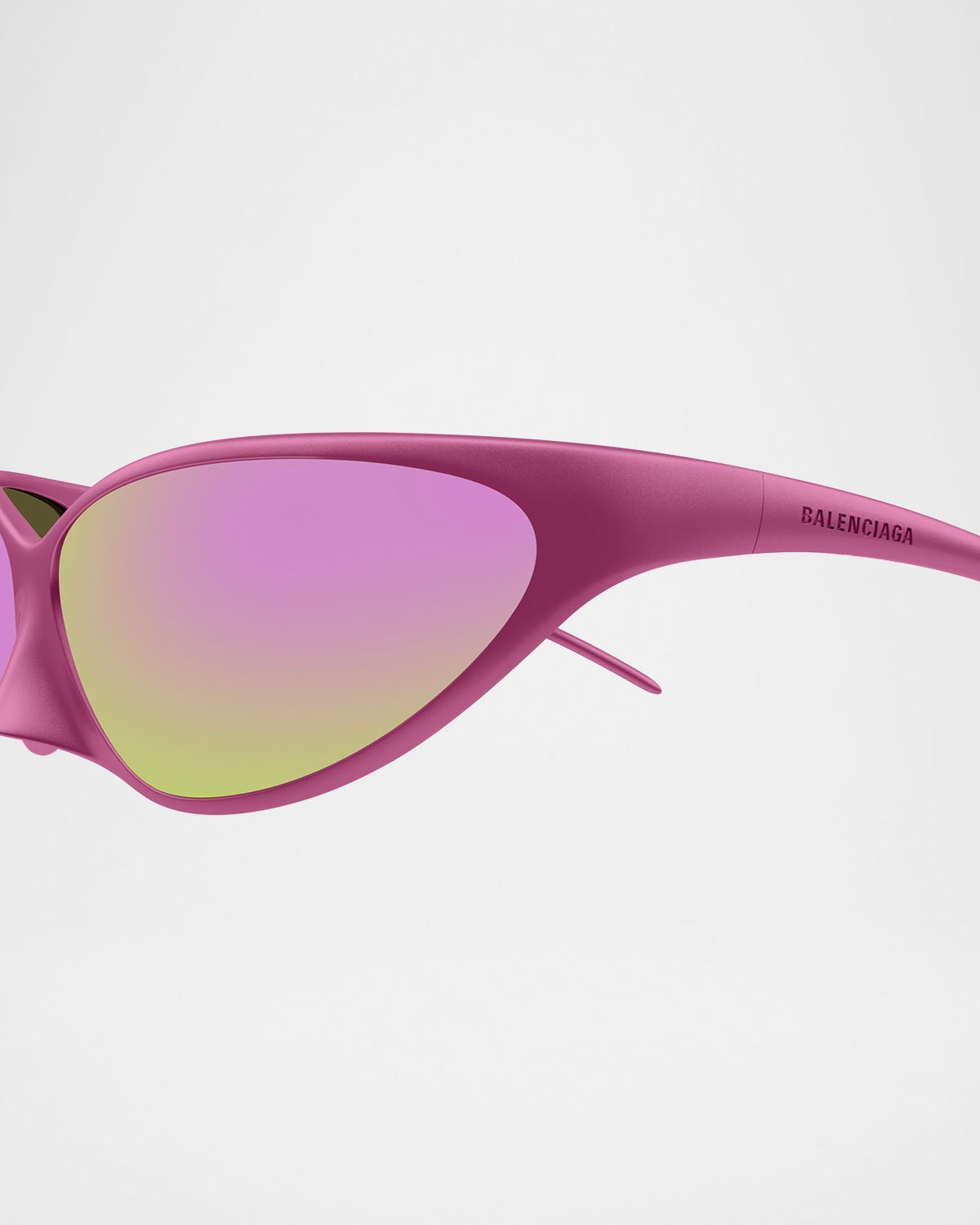 Balenciaga Aluminum Wrap Sunglasses