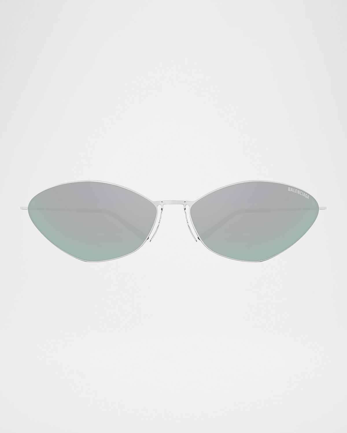 Balenciaga Rimless Cat-Eye Titanium Sunglasses