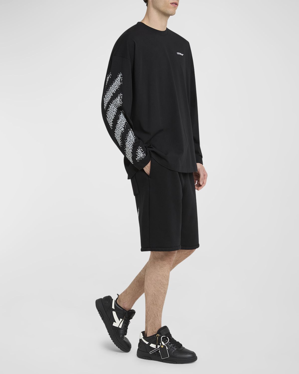 Off-White Men 's Out of Office Basketball Leather Sneakers