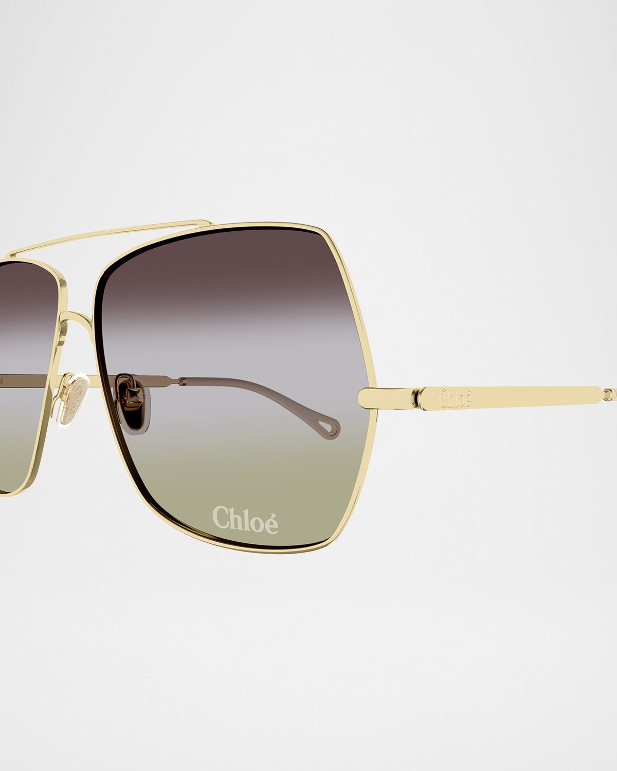 Chloe Gradient Aviator Metal Sunglasses | Thumbnail 4 Chloe Gradient Aviator Metal Sunglasses | Thumbnail 4