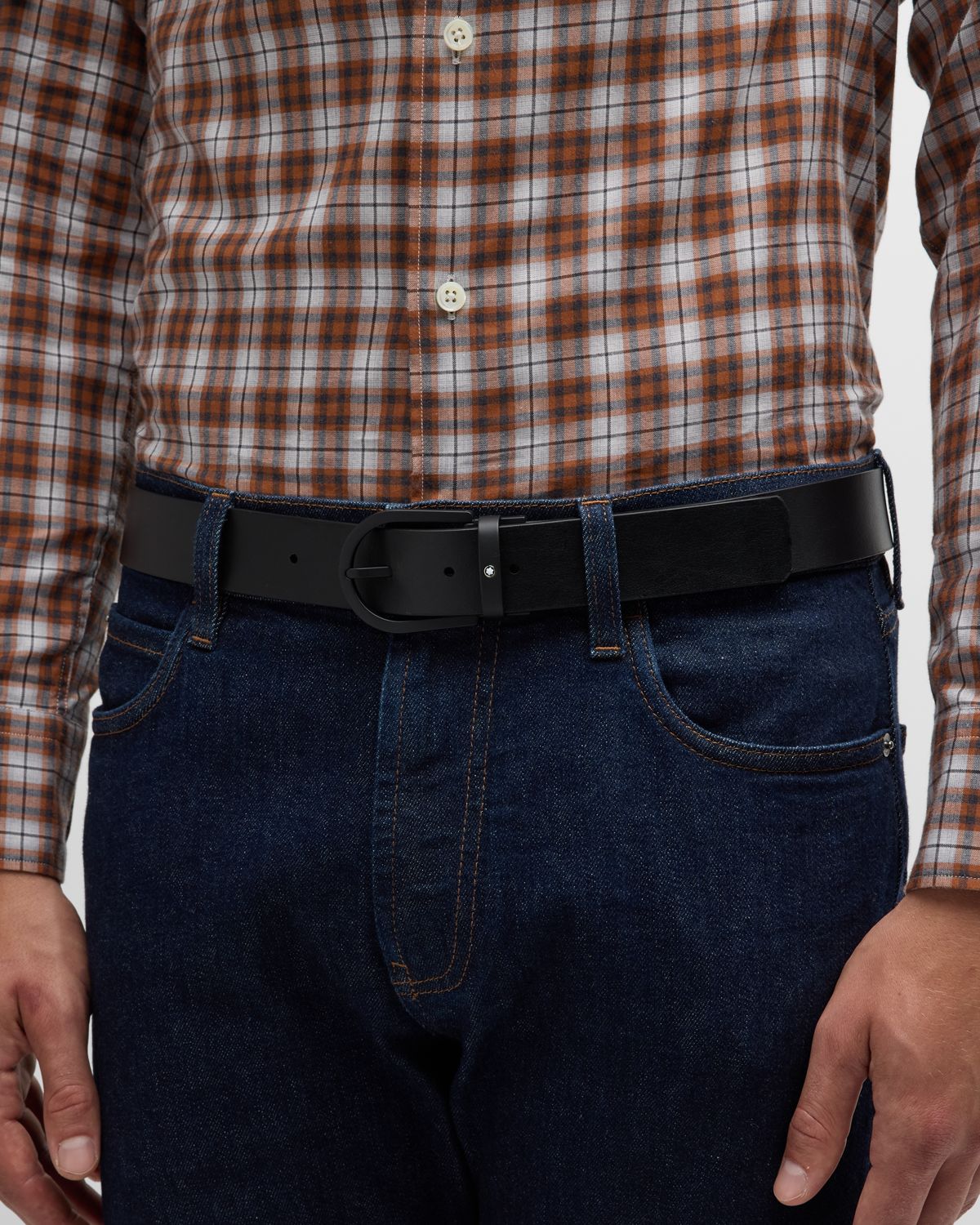Montblanc Men's Horseshoe-Buckle Extreme 3.0 Leather Belt