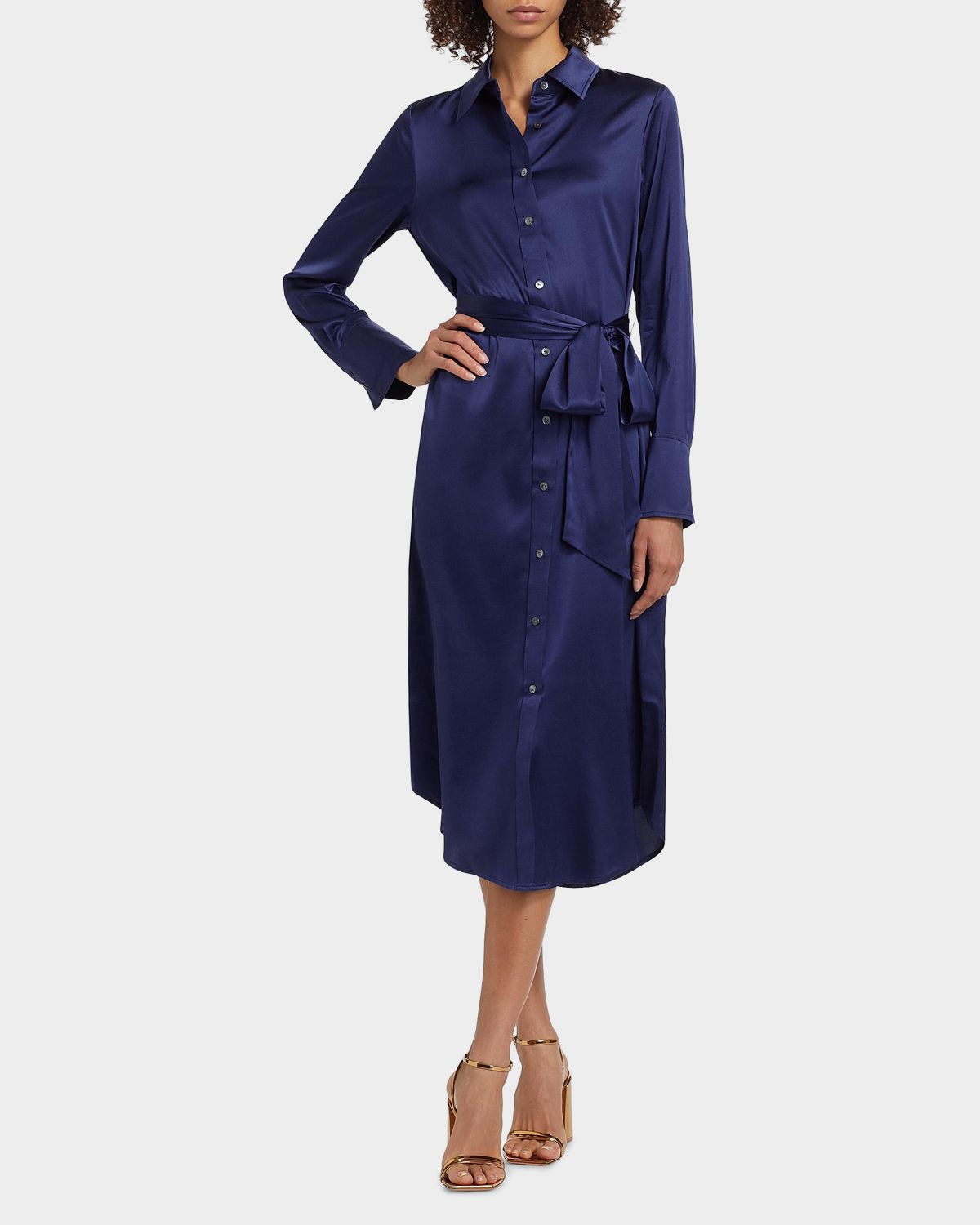 Ramy Brook Victoria Silk Shirtdress