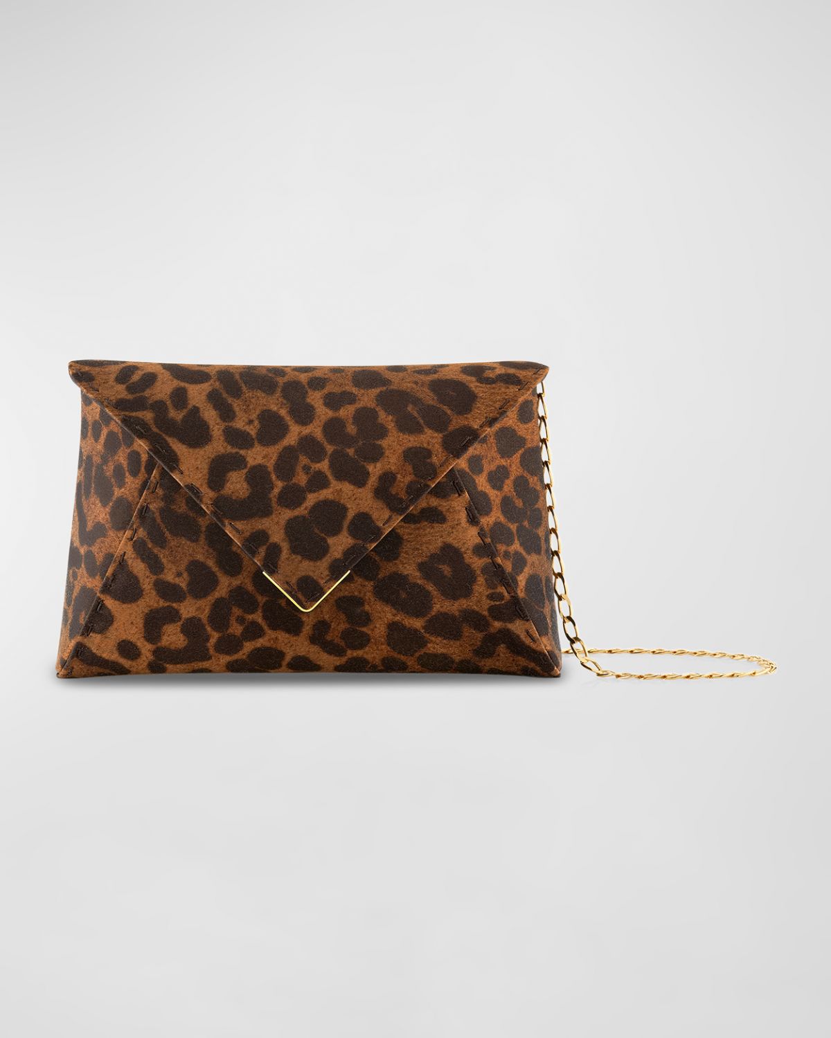Tyler Ellis Signature Lee Small Leopard Satin Clutch