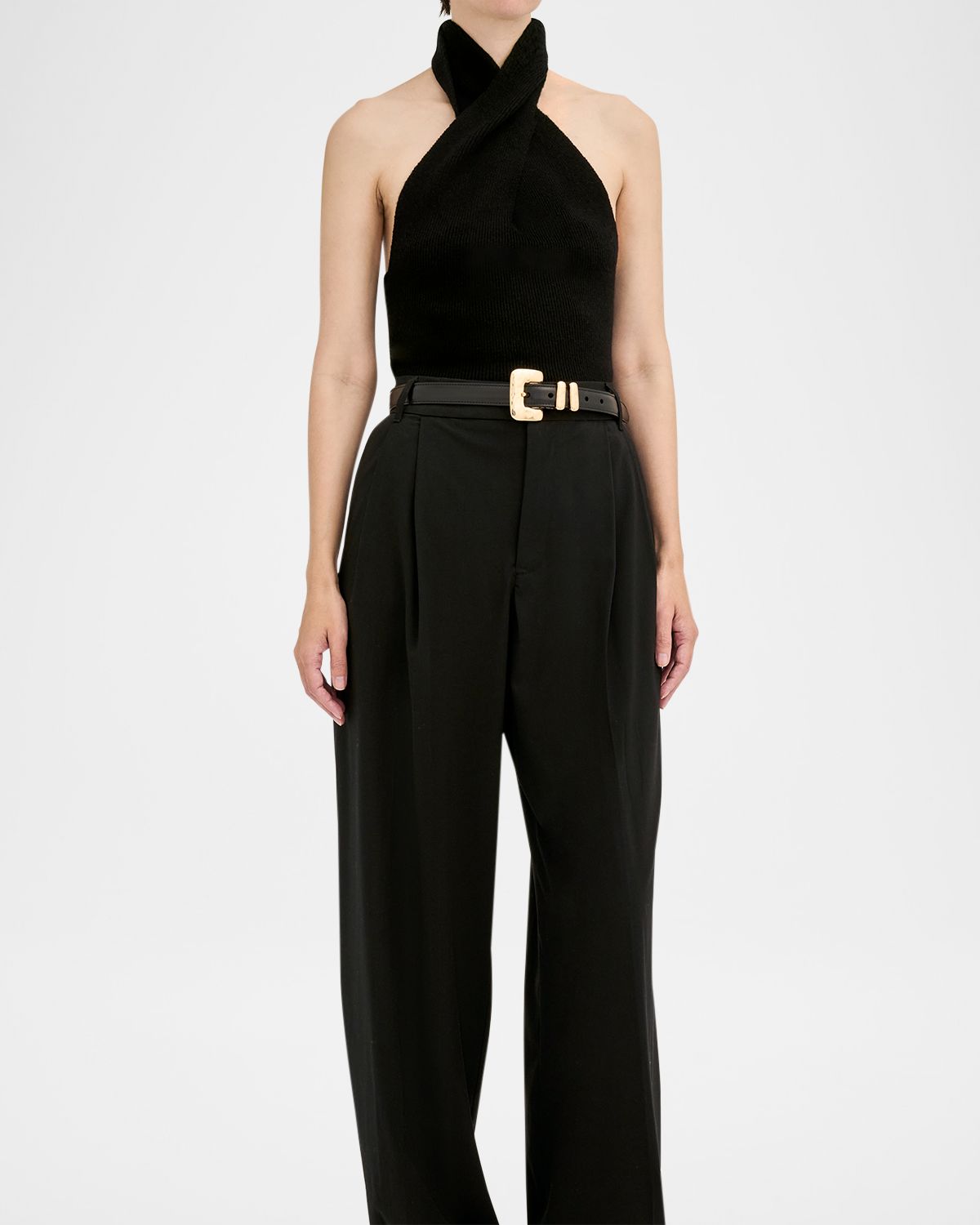 Dehanche Tetra Buckle Leather Belt