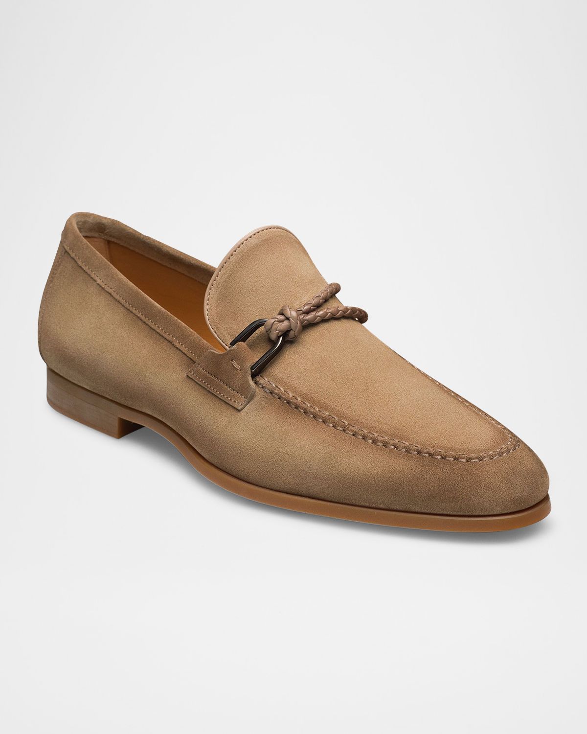 Magnanni Men 's Destin Suede Bit Loafers