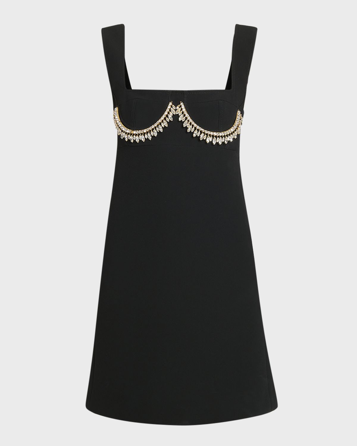 Giambattista Valli Crystal Bustier Sleeveless Mini Dress