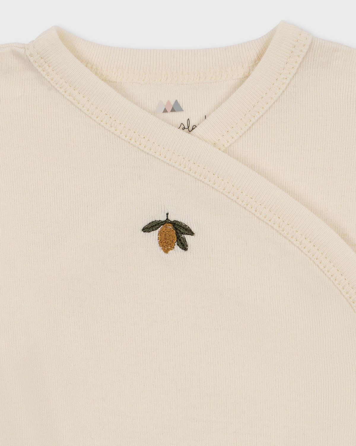 Konges Slojd Kid 's Three-Piece Lemon Embroidered Gift Set, Size Premie-6M