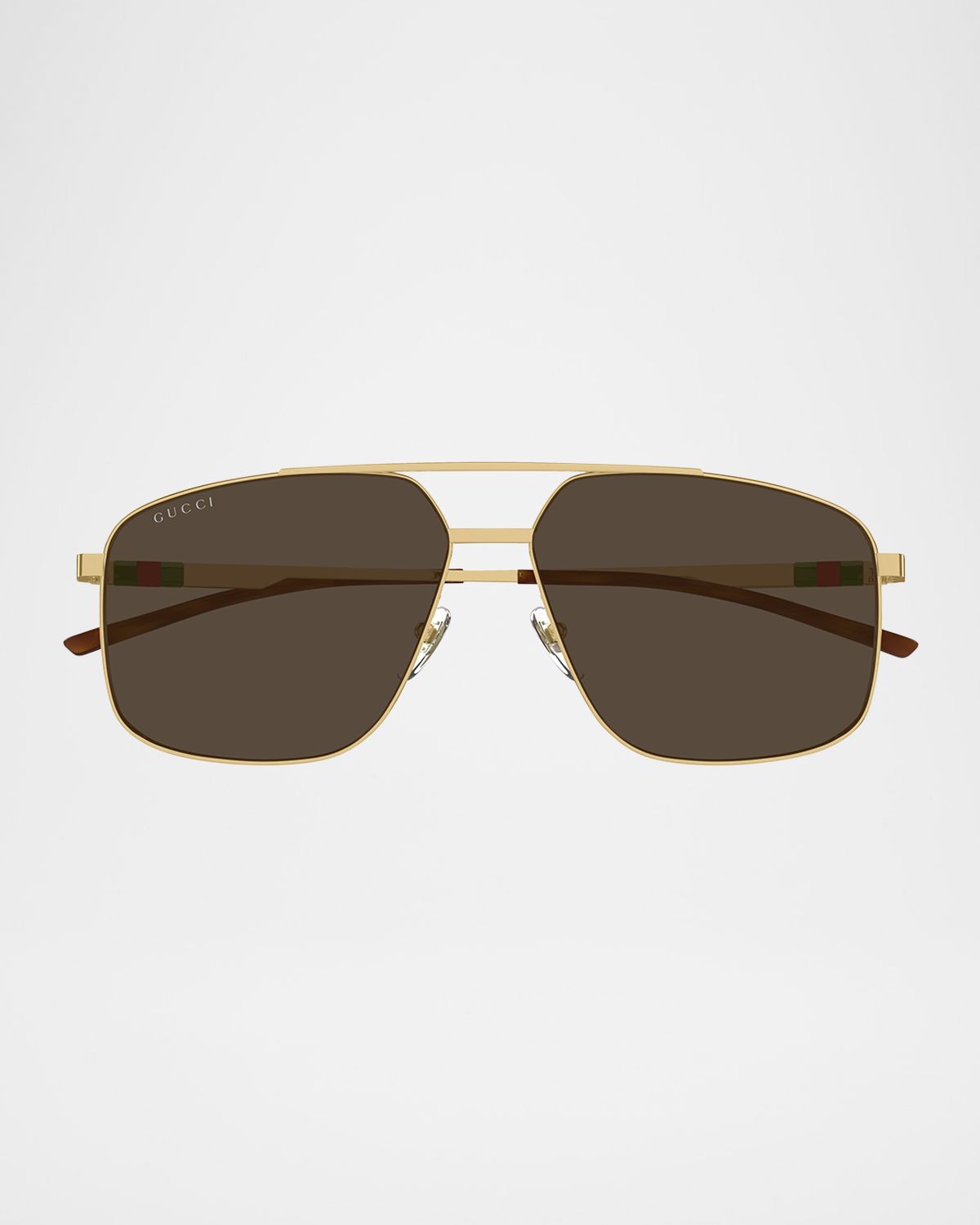Gucci Men 's GG1676SM Metal Aviator Sunglasses