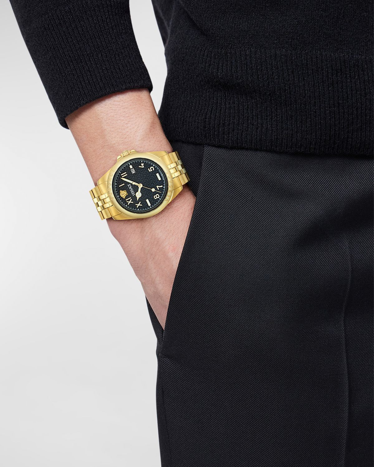 Versace Anteo IP Yellow Gold Bracelet Watch, 41mm