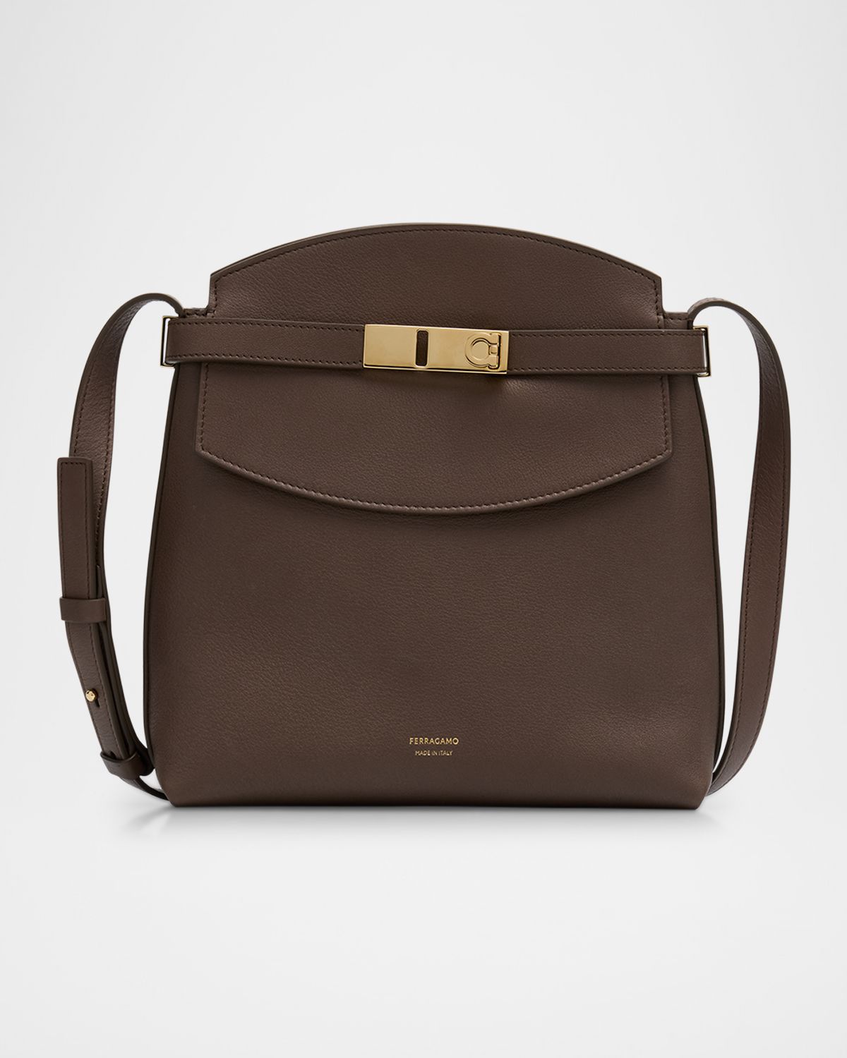 Ferragamo Hug Leather Messenger Crossbody Bag