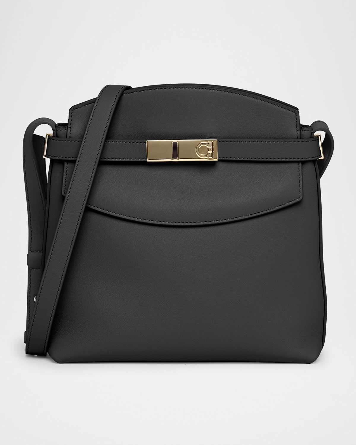 Ferragamo Hug Leather Messenger Crossbody Bag