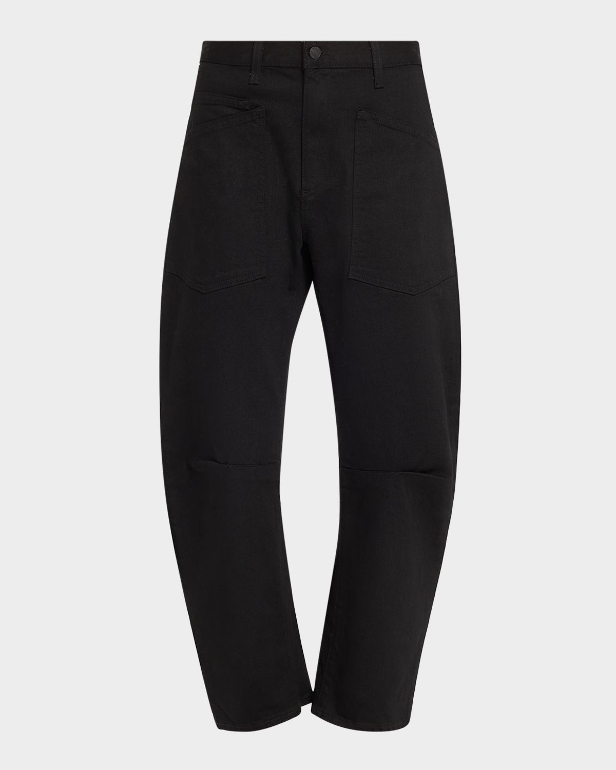 Nili Lotan Shon Curved Denim Pants | Thumbnail 6