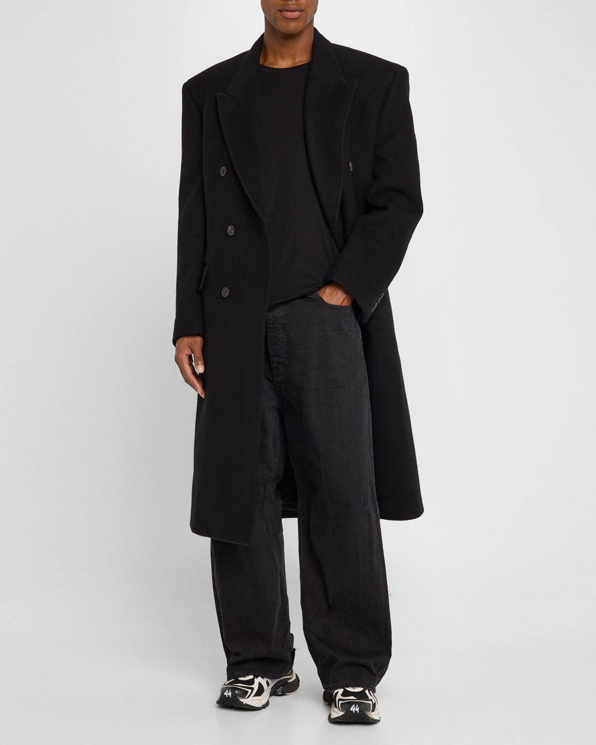 Balenciaga Men 's Cashmere-Blend Overcoat