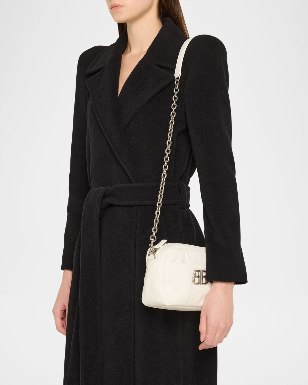 Balenciaga Monaco XS Leather Camera Crossbody Bag