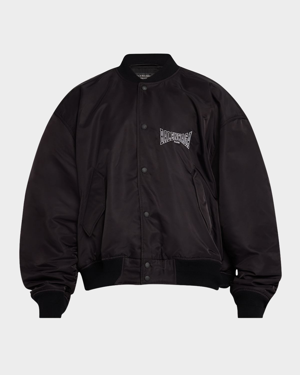 Balenciaga Men 's Embroidered Varsity Jacket