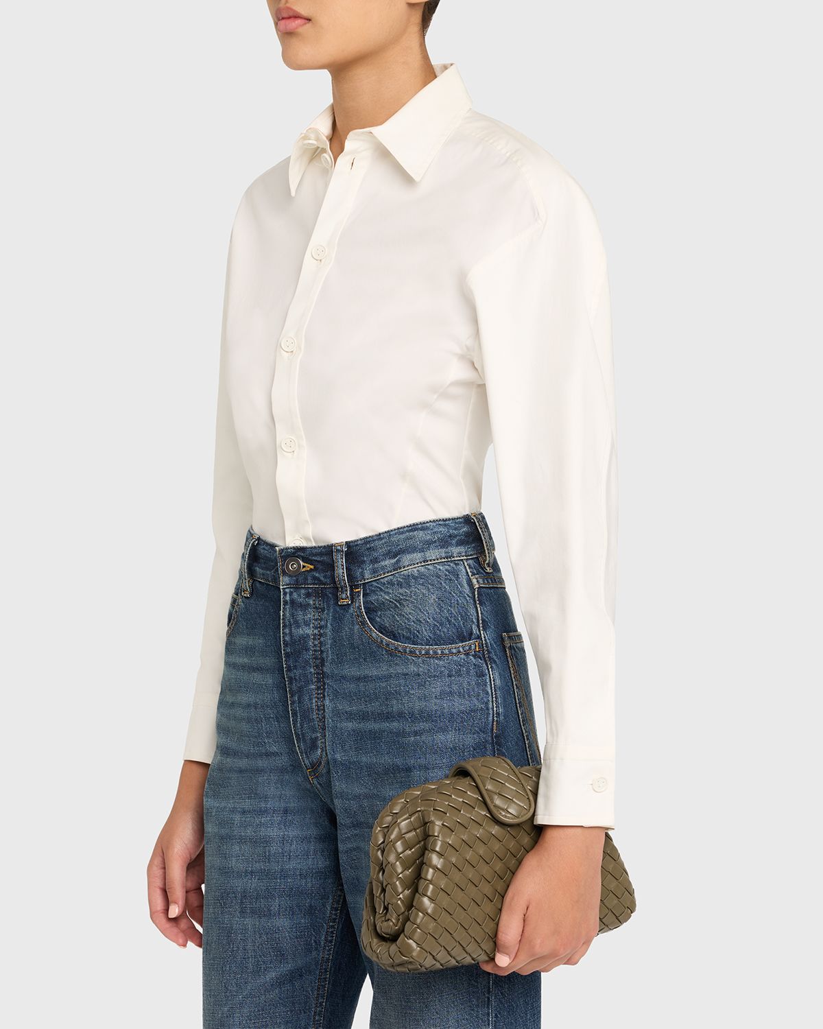 Bottega Veneta Lauren 1980 Mini Clutch Bag with Chain Strap