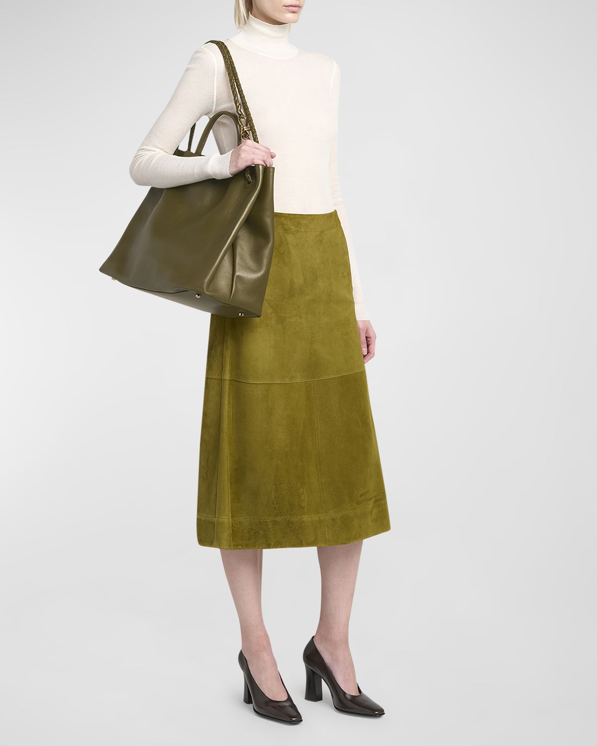 Bottega Veneta Andiamo Large Leather Tote Bag