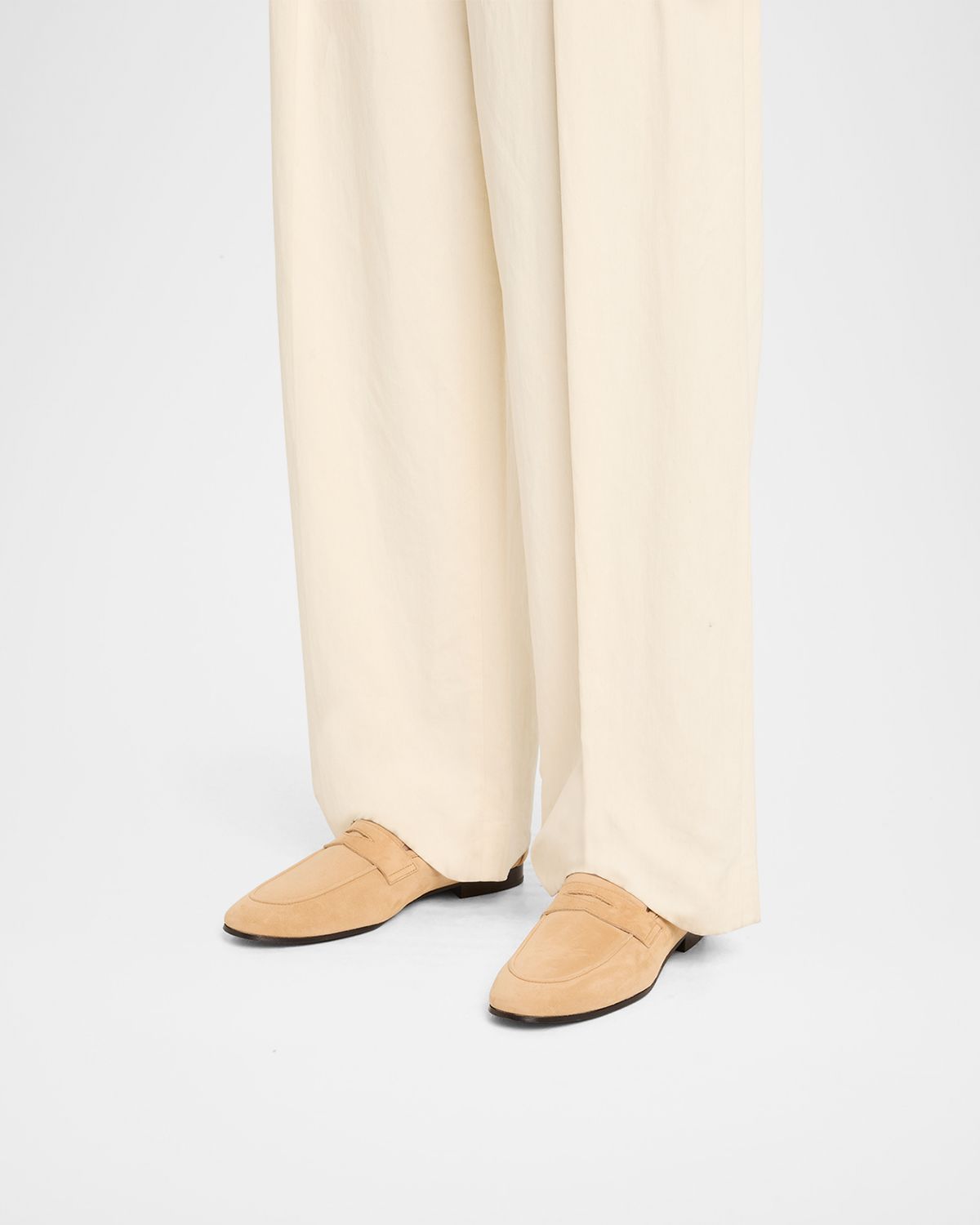 Bougeotte Flaneur Suede Penny Loafers