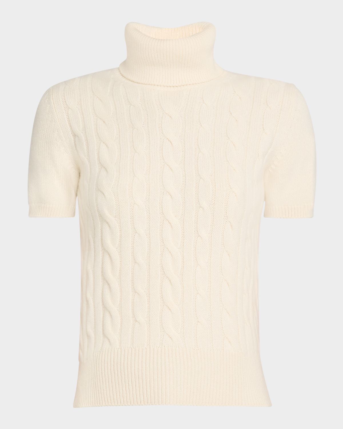 Loro Piana Jubilee Cable Baby Cashmere Turtleneck Sweater