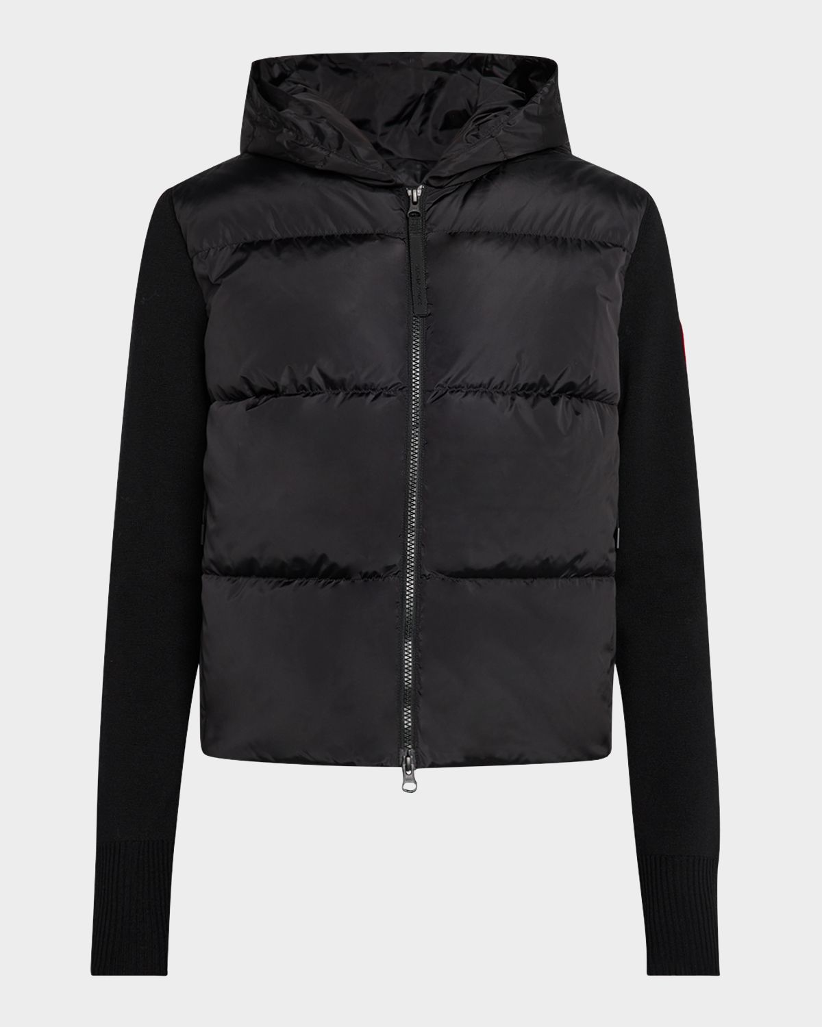 Canada Goose Hybridge Wide Quilt Knit Hoodie Jacket
