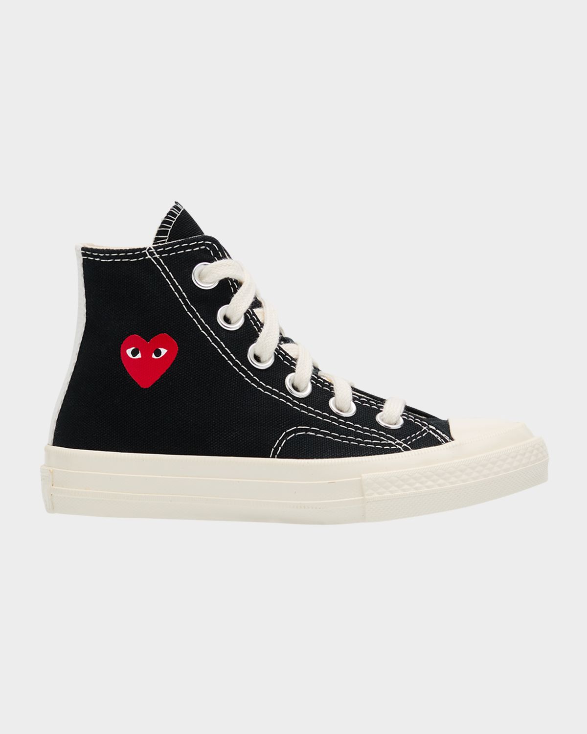 Comme des Garcons x PLAY High Top Sneakers W/ Red Heart, Toddlers/Kids | Thumbnail 5 Comme des Garcons x PLAY High Top Sneakers W/ Red Heart, Toddlers/Kids | Thumbnail 5