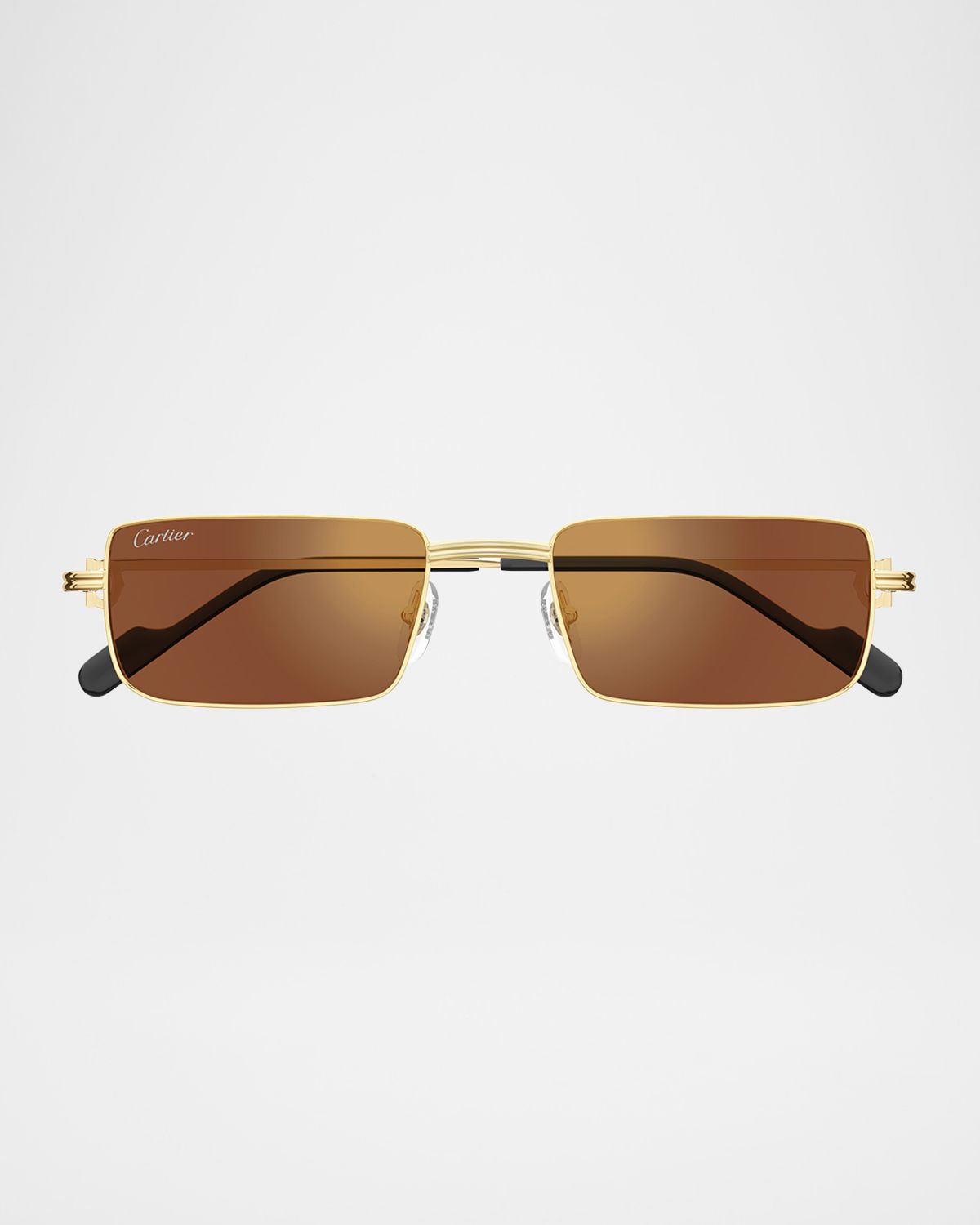 Cartier Men 's Metal Rectangle Sunglasses