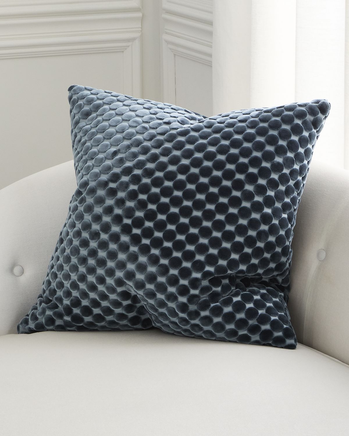 D.V. KAP Home Dance Velvet Polka Dot Decorative Pillow, 24" Square | Thumbnail 3 D.V. KAP Home Dance Velvet Polka Dot Decorative Pillow, 24" Square | Thumbnail 3