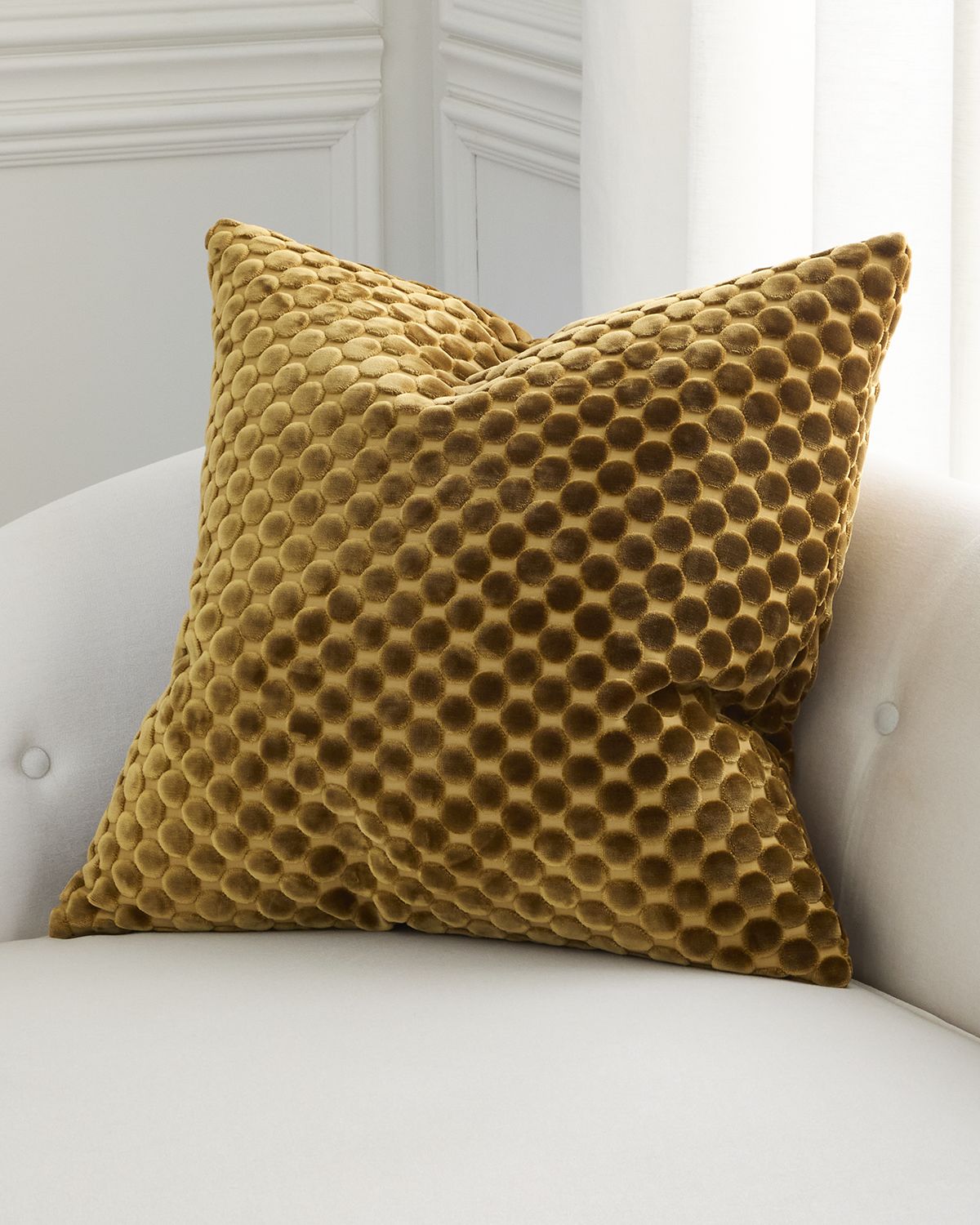 D.V. KAP Home Dance Velvet Polka Dot Decorative Pillow, 24" Square | Thumbnail 3 D.V. KAP Home Dance Velvet Polka Dot Decorative Pillow, 24" Square | Thumbnail 3
