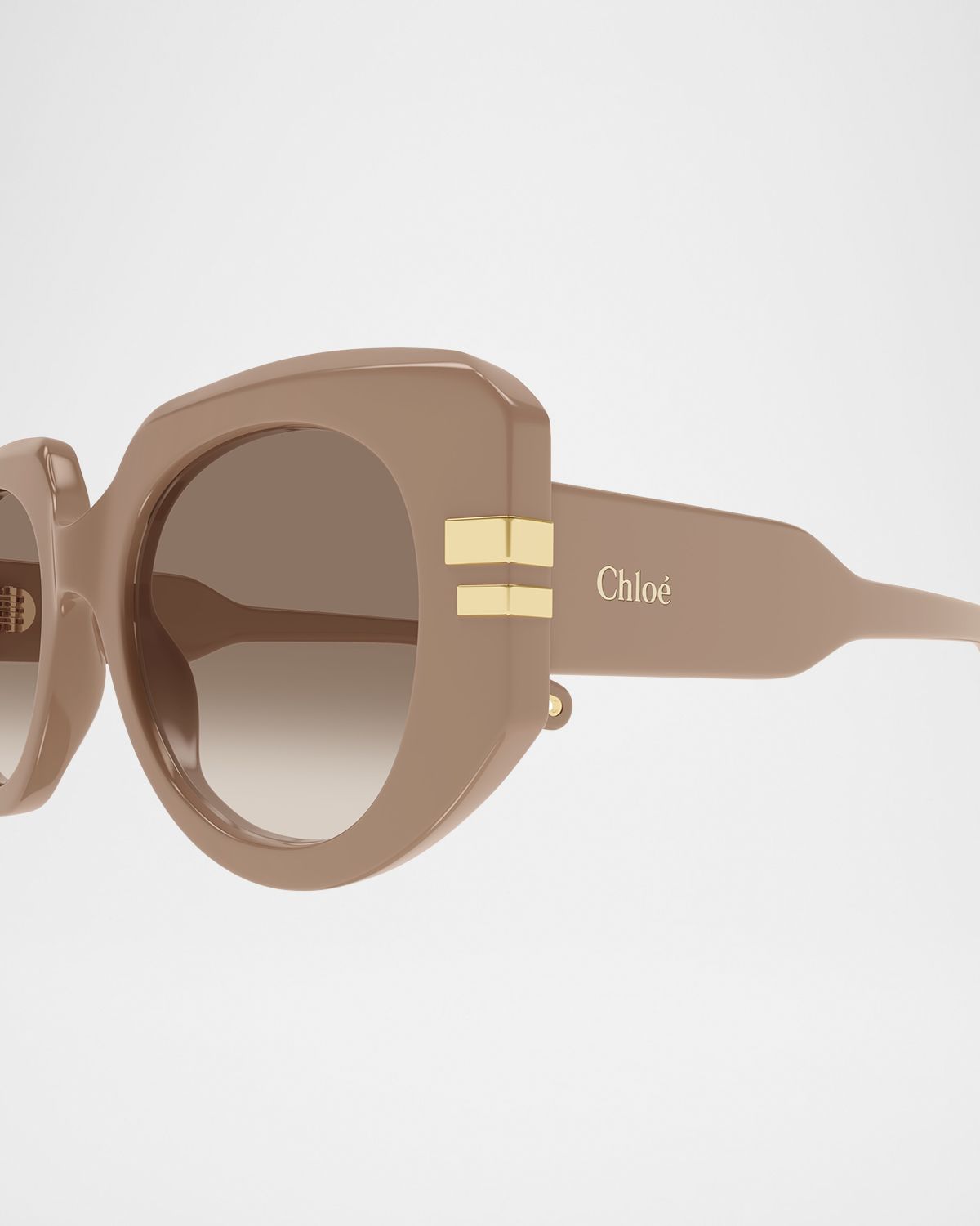Chloe Marcie Oversized Acetate Square Sunglasses