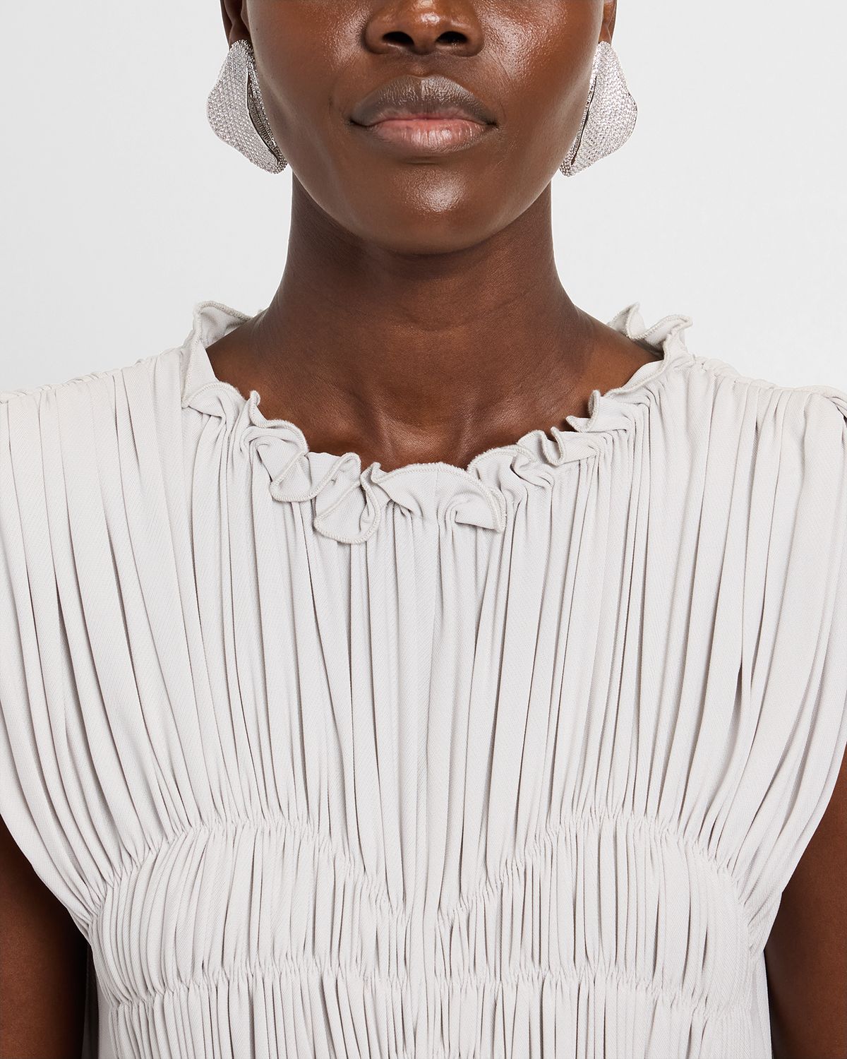 Cult Gaia Erin Earrings, Silvertone