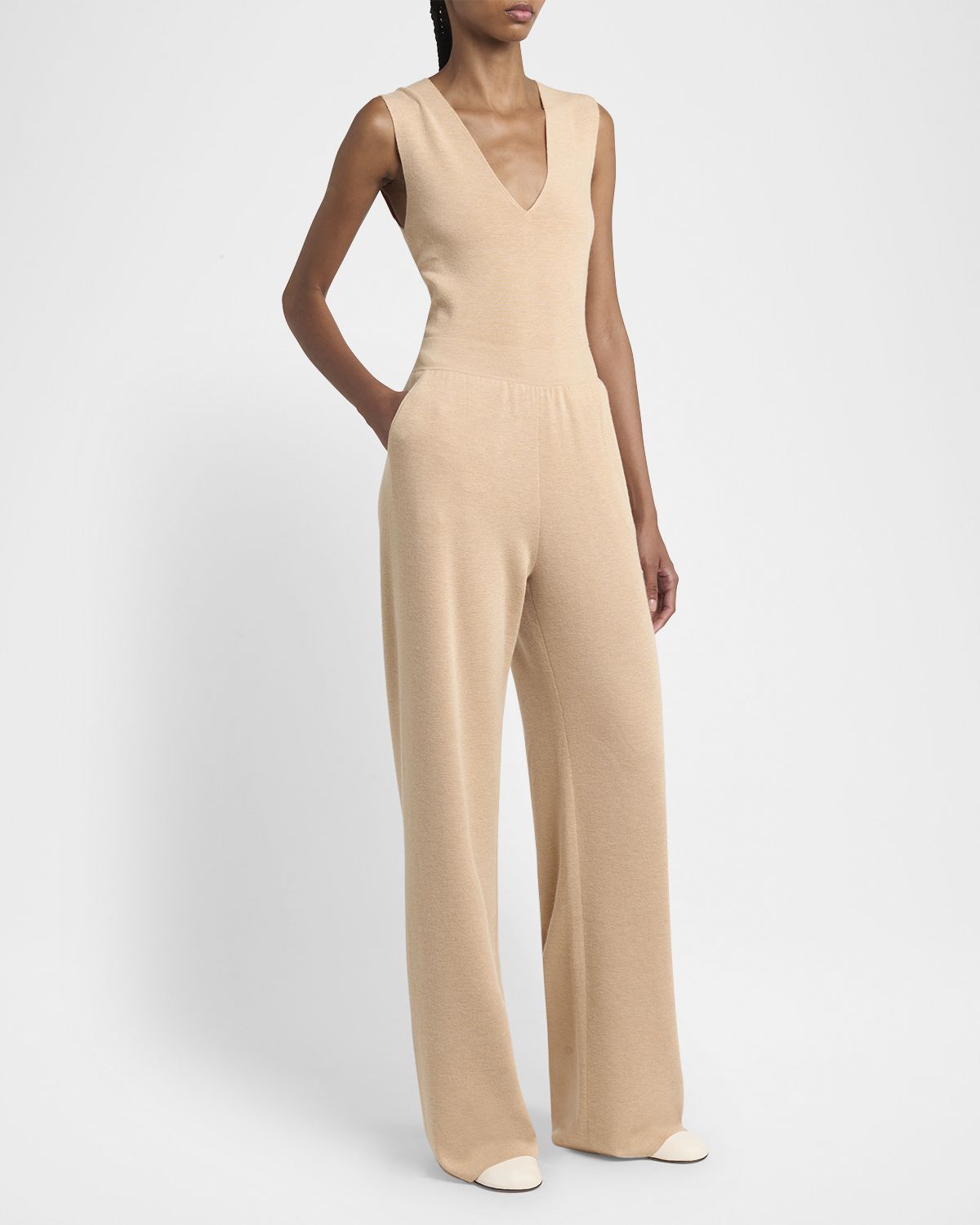 Loro Piana Cocooning Delicate Cashmere-Silk Trousers