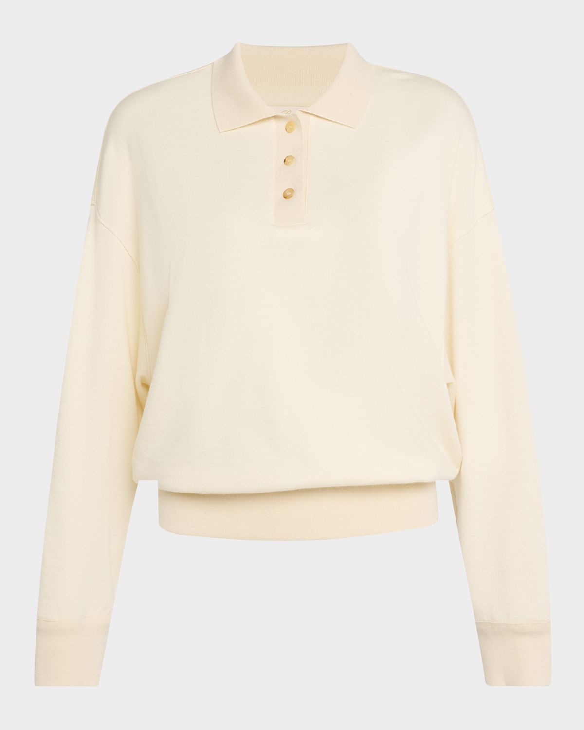 Loro Piana Cashmere-Blend Cocooning Polo Sweatshirt