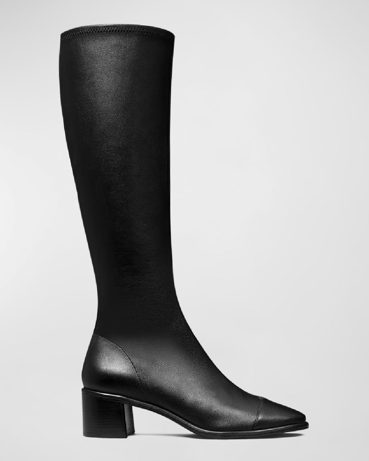 Tory Burch Leather Cap-Toe Medallion Knee Boots | Thumbnail 4 Tory Burch Leather Cap-Toe Medallion Knee Boots | Thumbnail 4