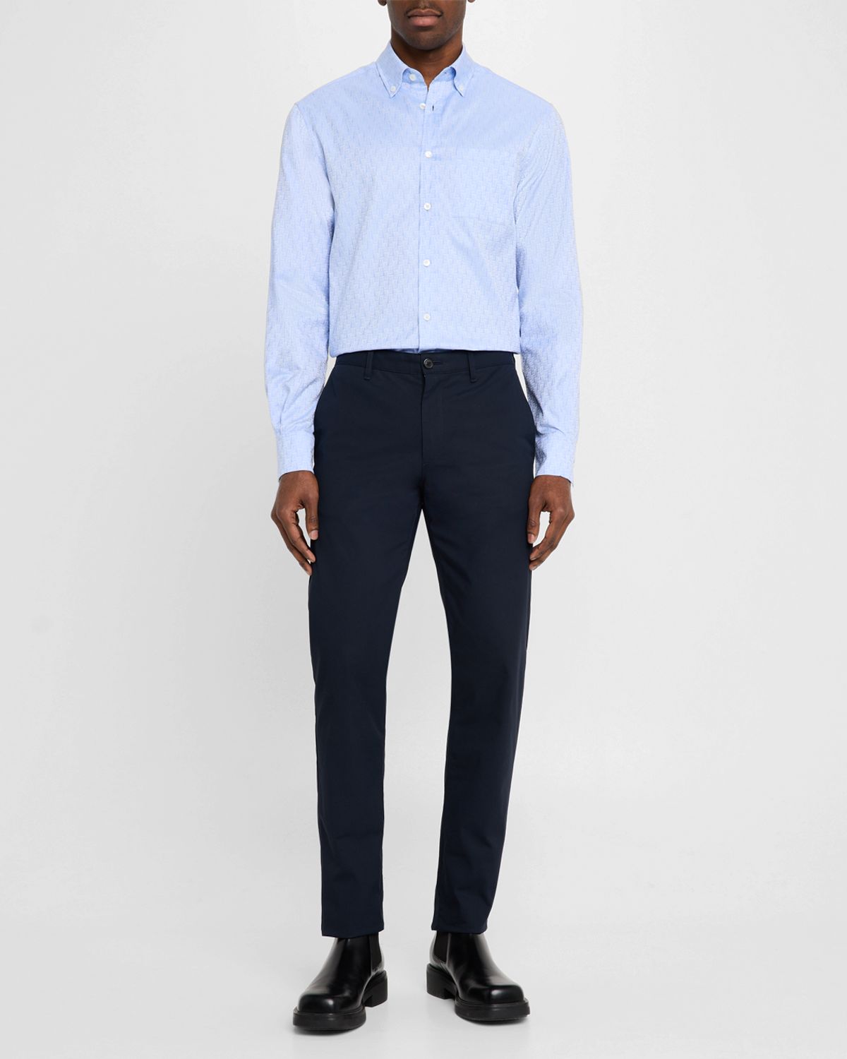 Ferragamo Men 's Gancio Jacquard Sport Shirt