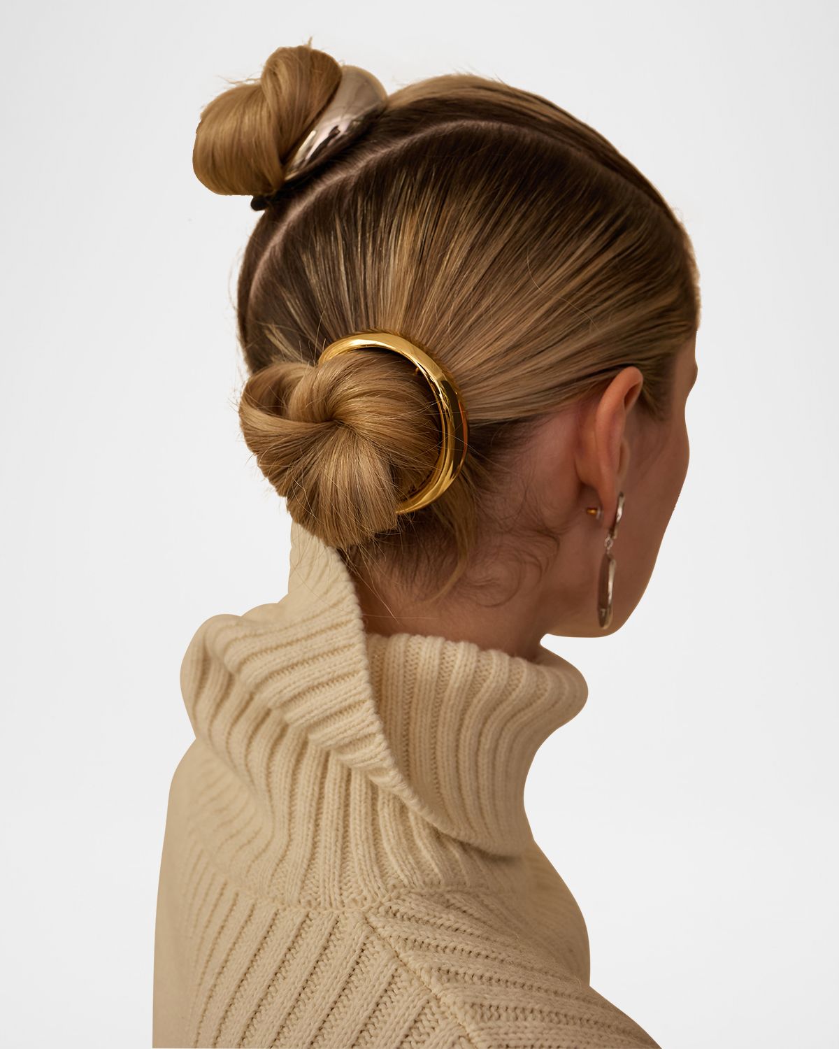 Lelet Ny Wave Brass Hair Tie, Set of 2