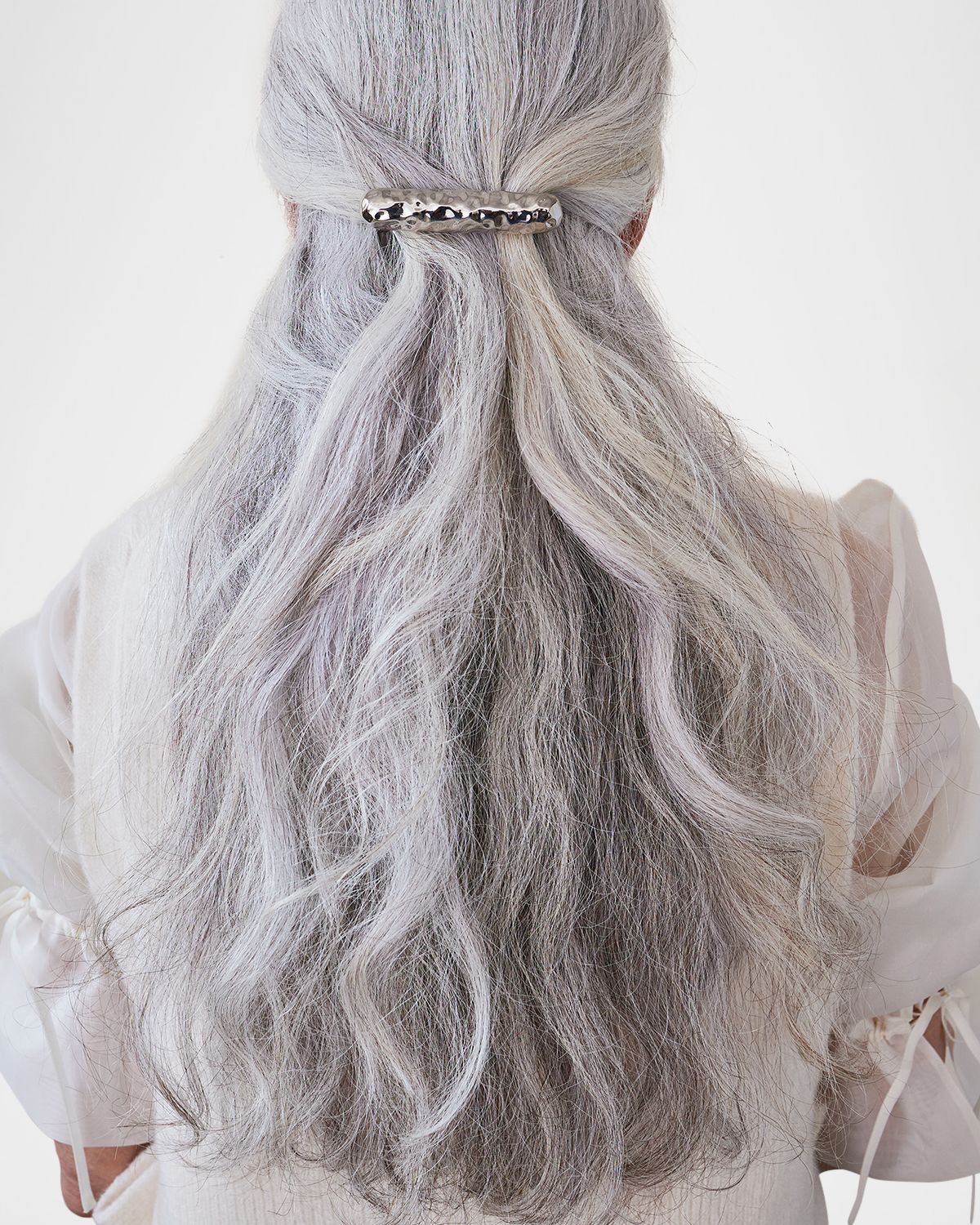 Lelet Ny Hammered Brass Bar Barrette