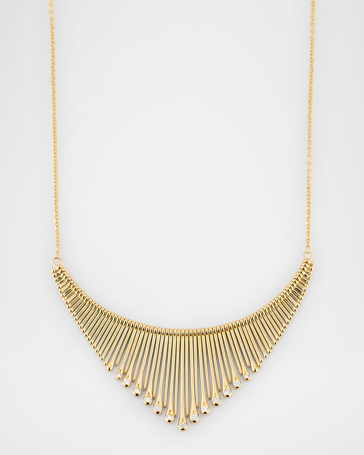 Peruffo 18K Yellow Gold Diamond Statement Necklace