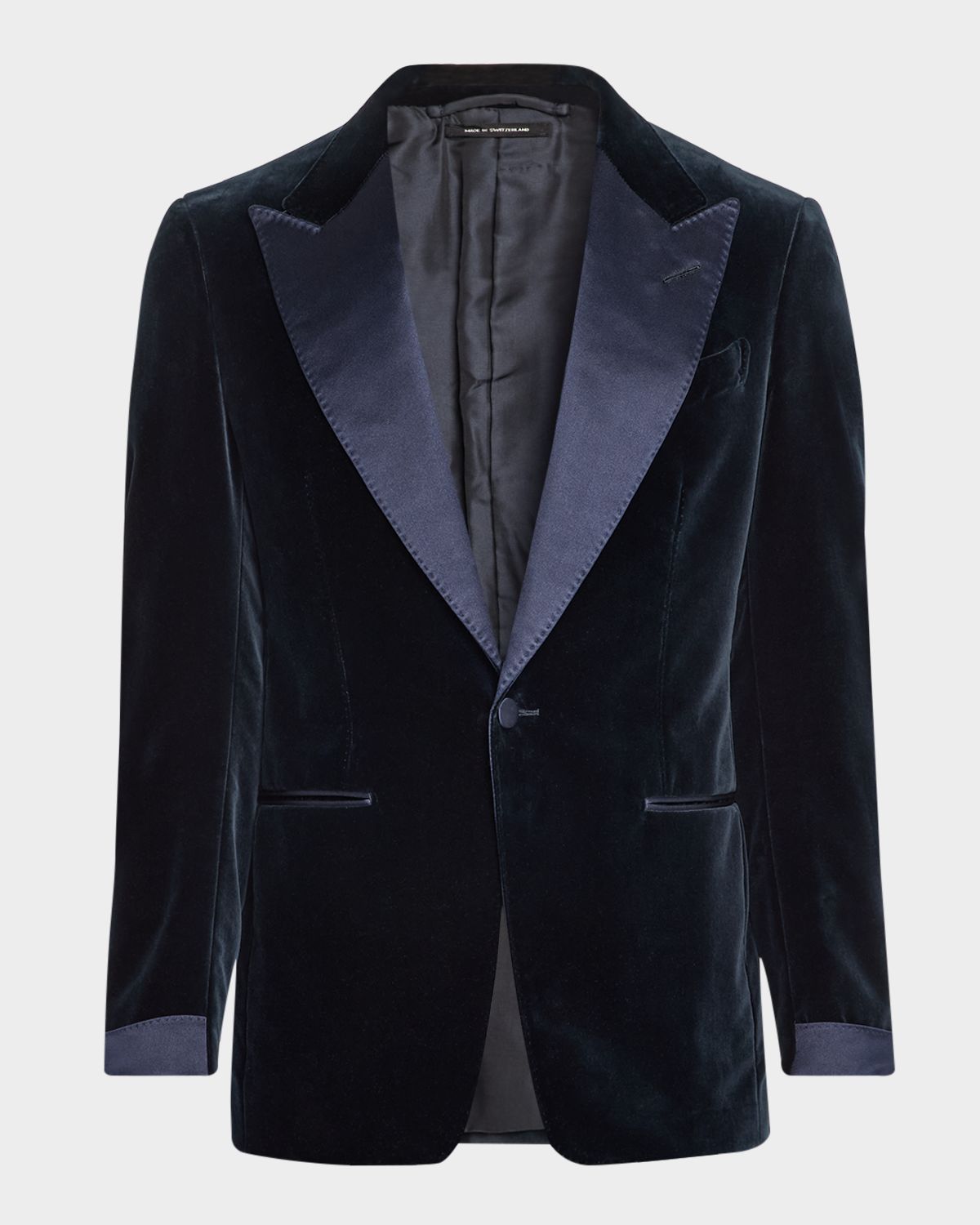 TOM FORD Men 's Shelton Velvet and Satin Evening Jacket
