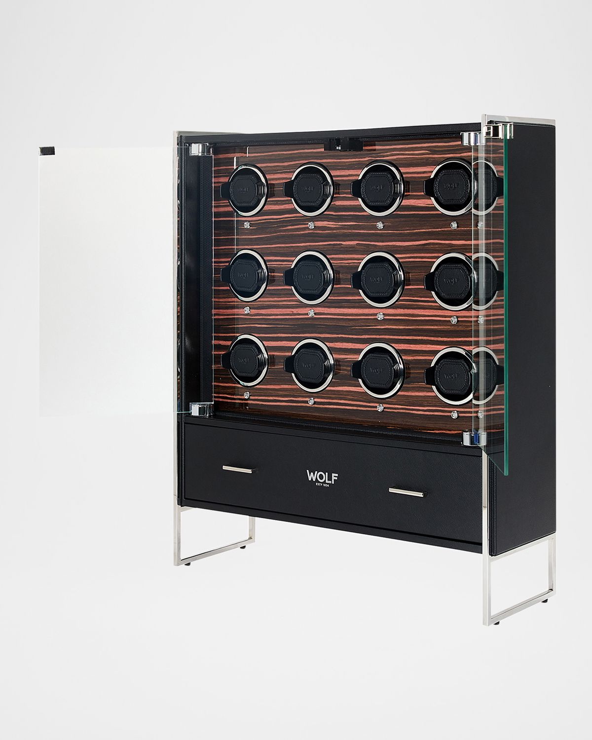 WOLF Roadster 12-Piece Watch Winder Cabinet | Thumbnail 6
