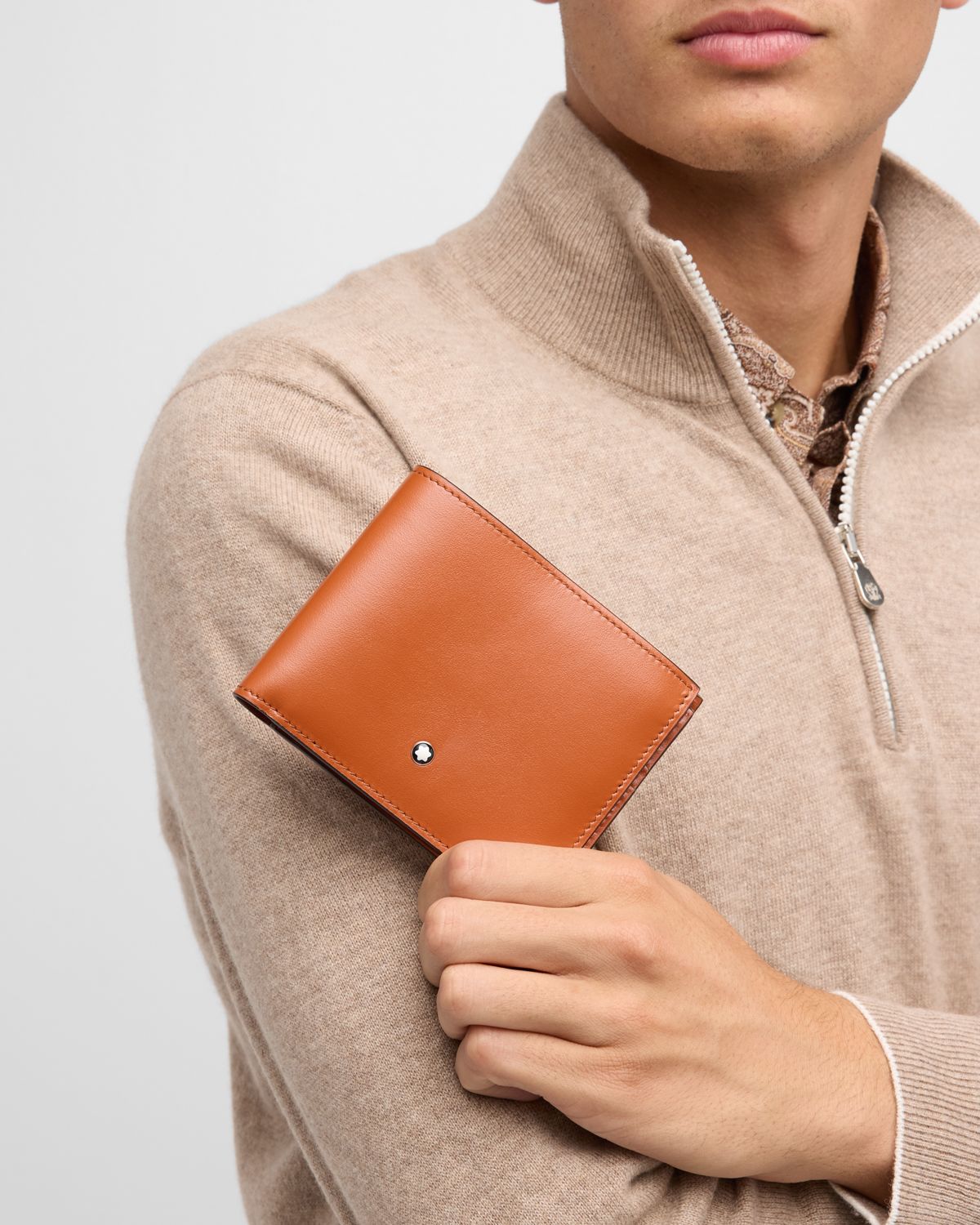 Montblanc Men 's Meisterstuck Leather Bifold Wallet