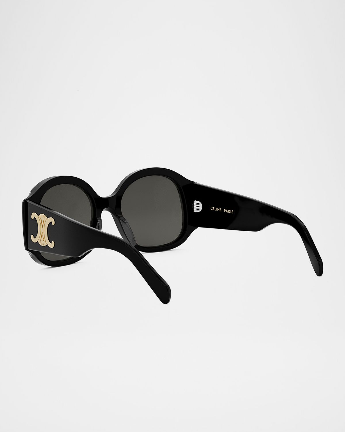 Celine Max Triomphe Round Acetate Sunglasses